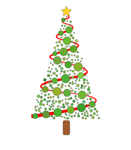 Karácsonyfa gömbökből (kicsi)